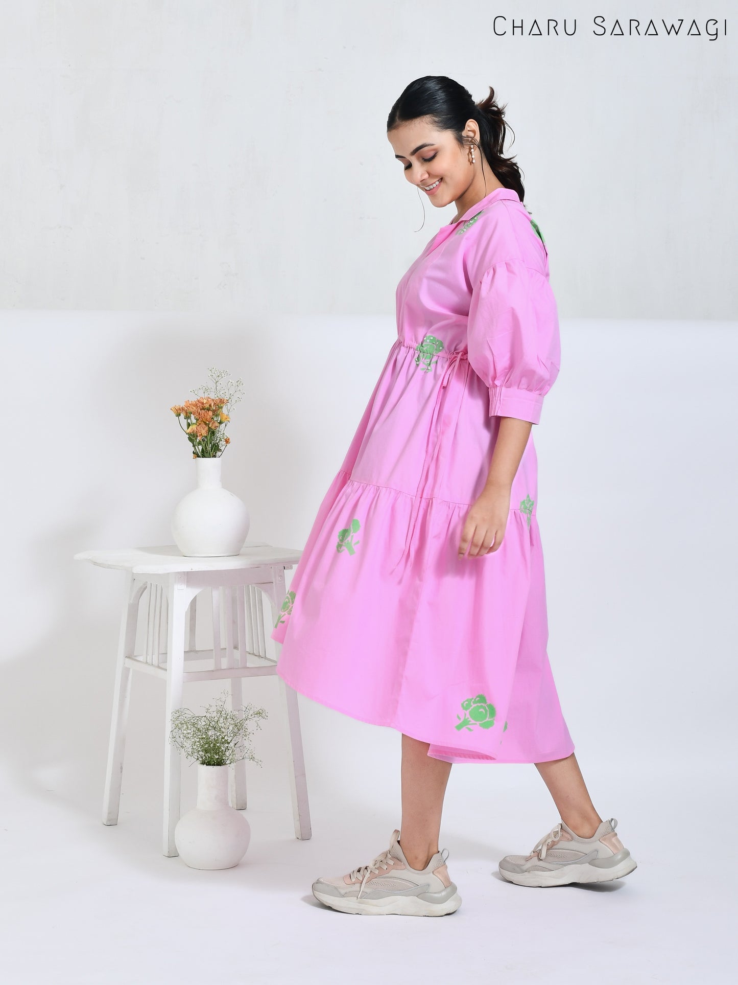 Broccoli Dress (HandPrinted)