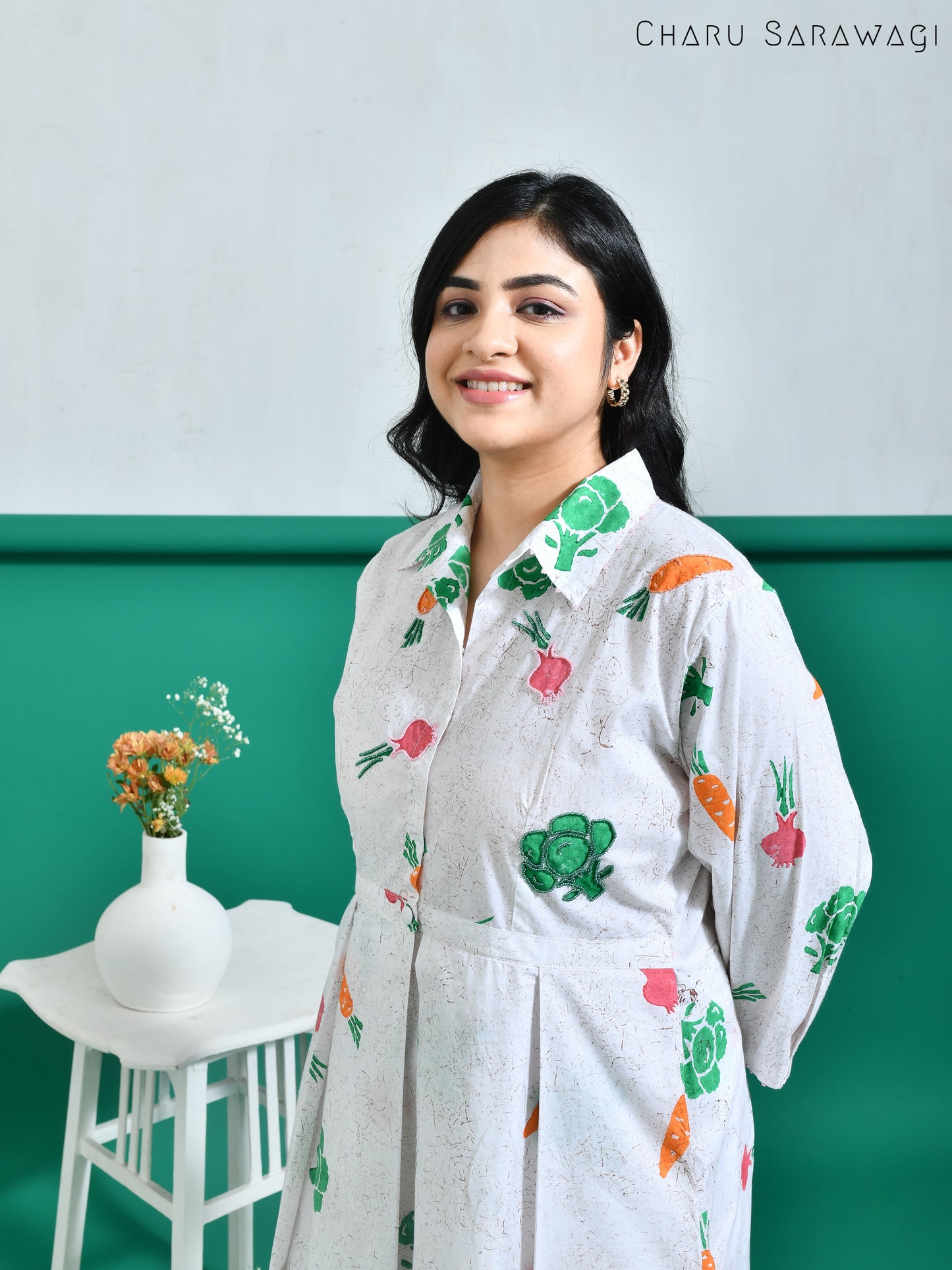 Veggie Dress (HandPrinted)