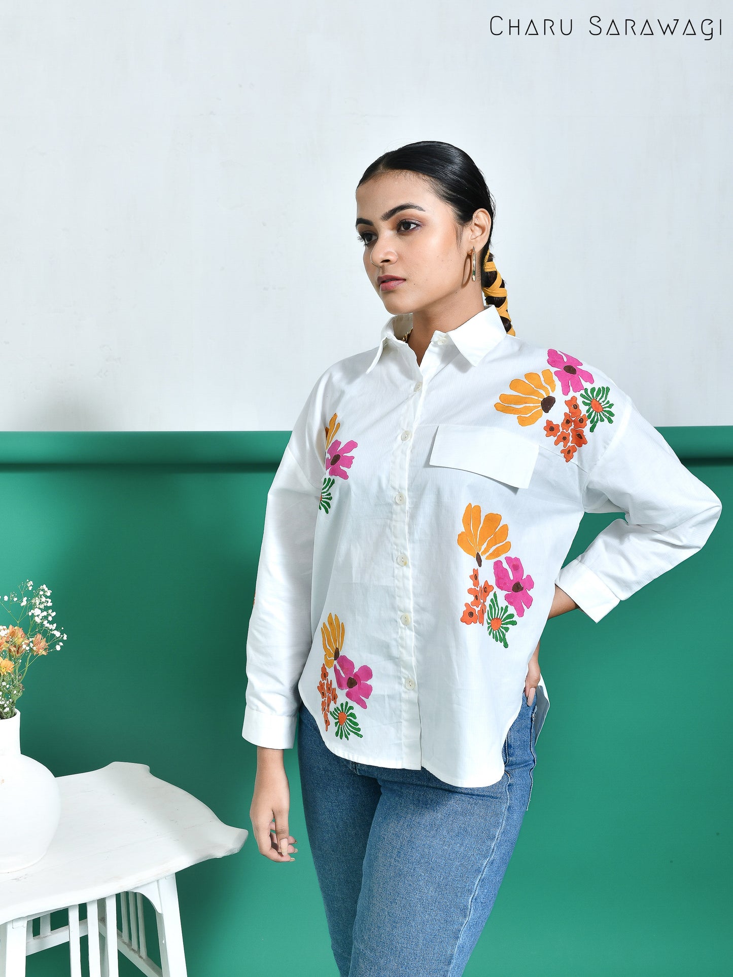 Daisy Shirt (HandPrinted)