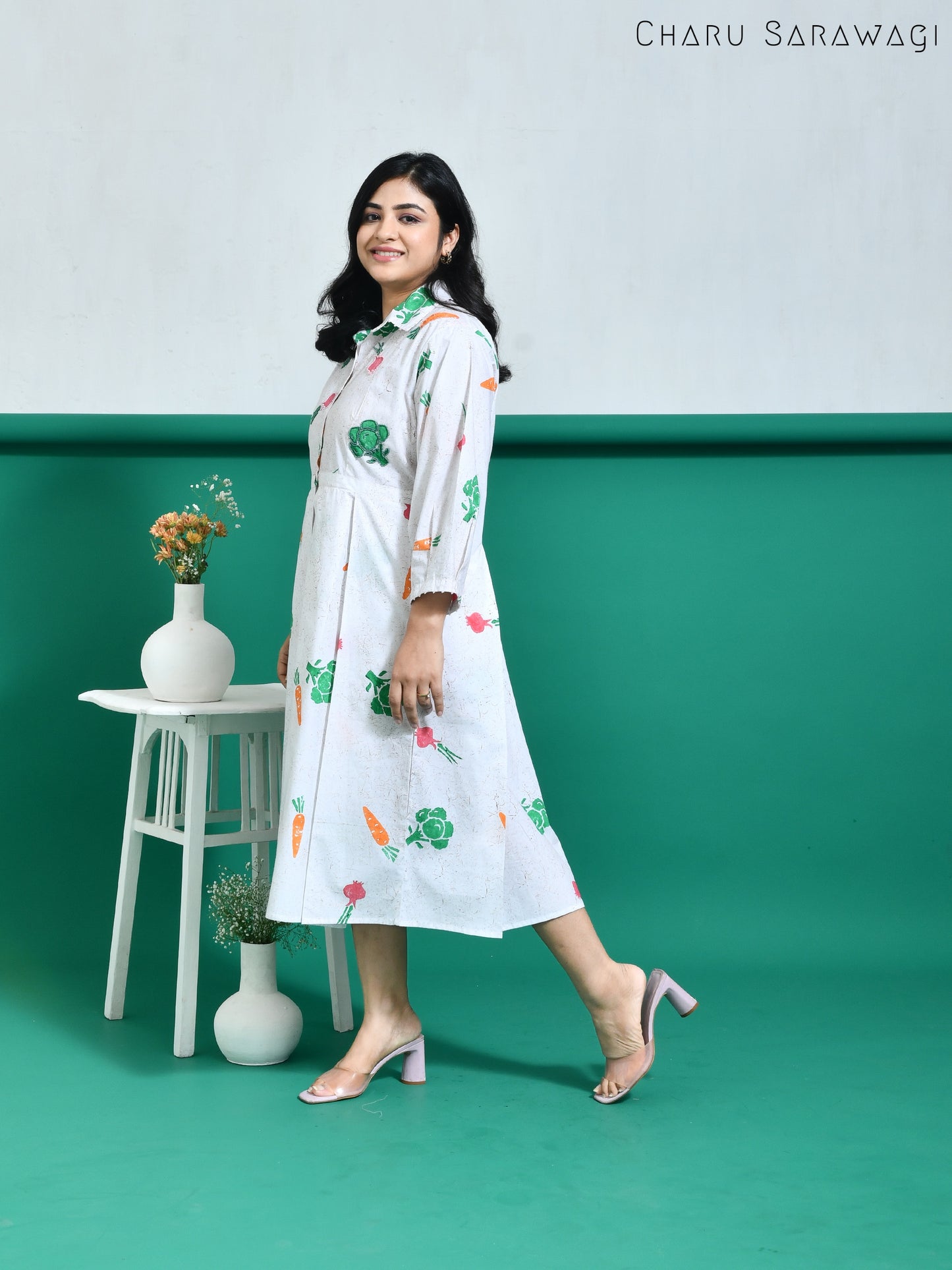 Veggie Dress (HandPrinted)