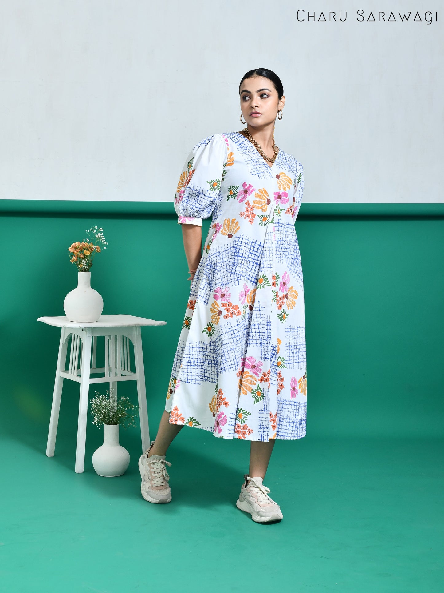 Daisy Dress (HandPrinted)