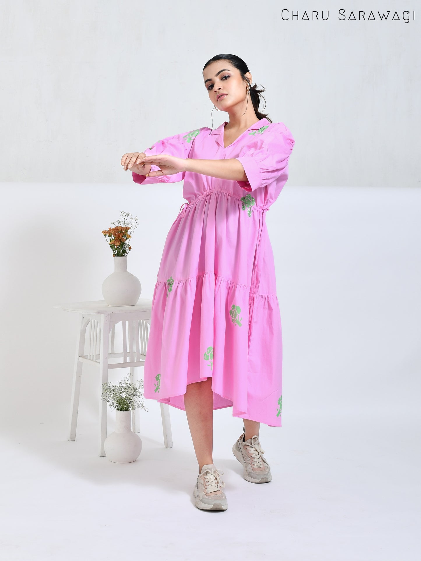 Broccoli Dress (HandPrinted)