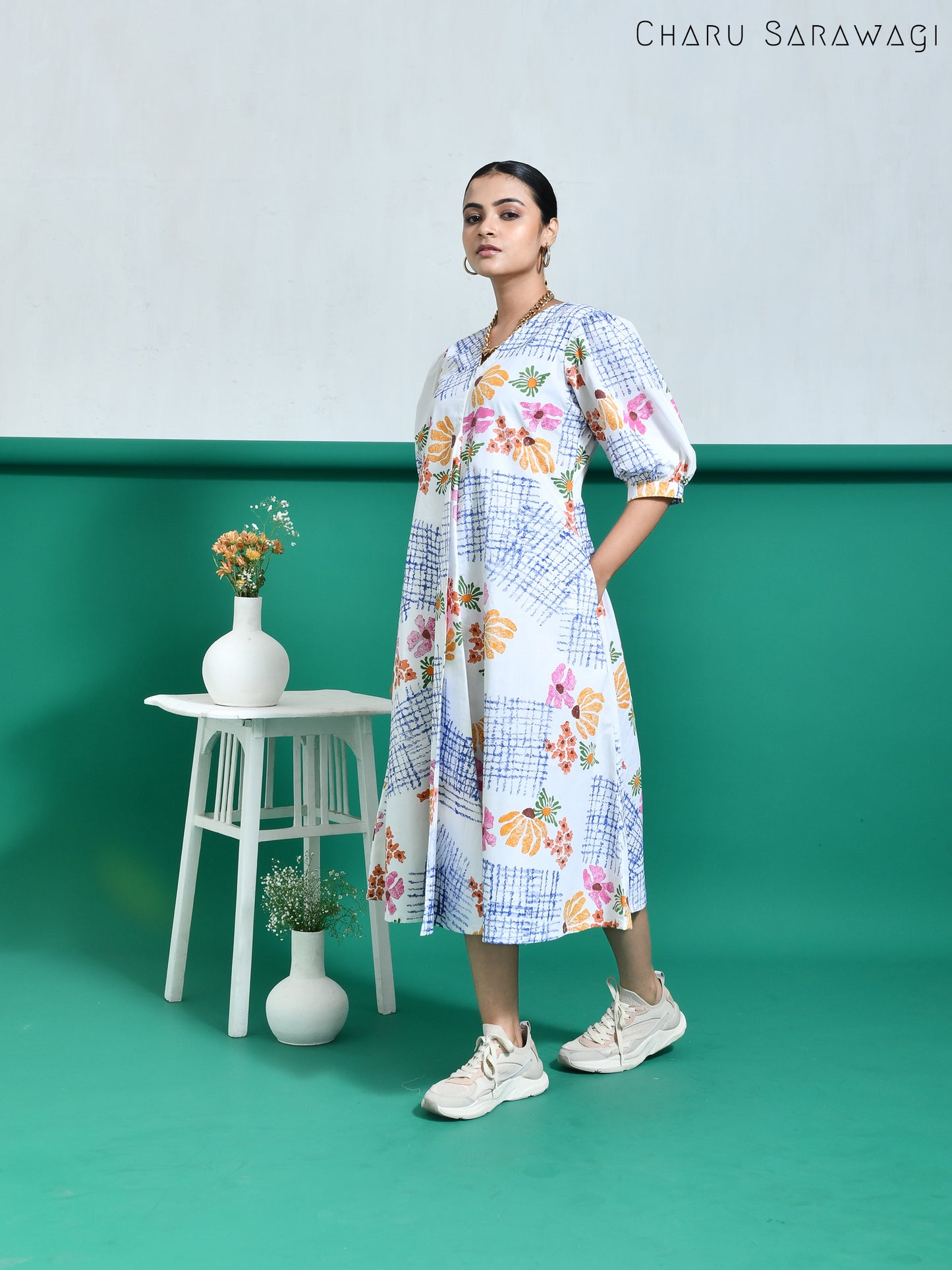 Daisy Dress (HandPrinted)
