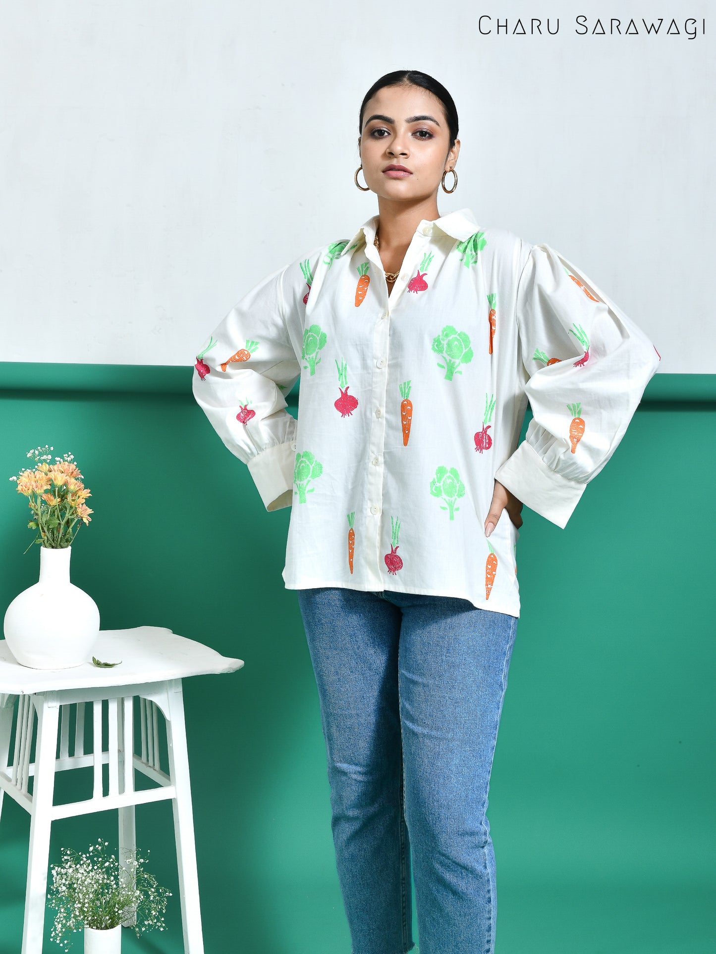 Veggie Shirt (HandPrinted)