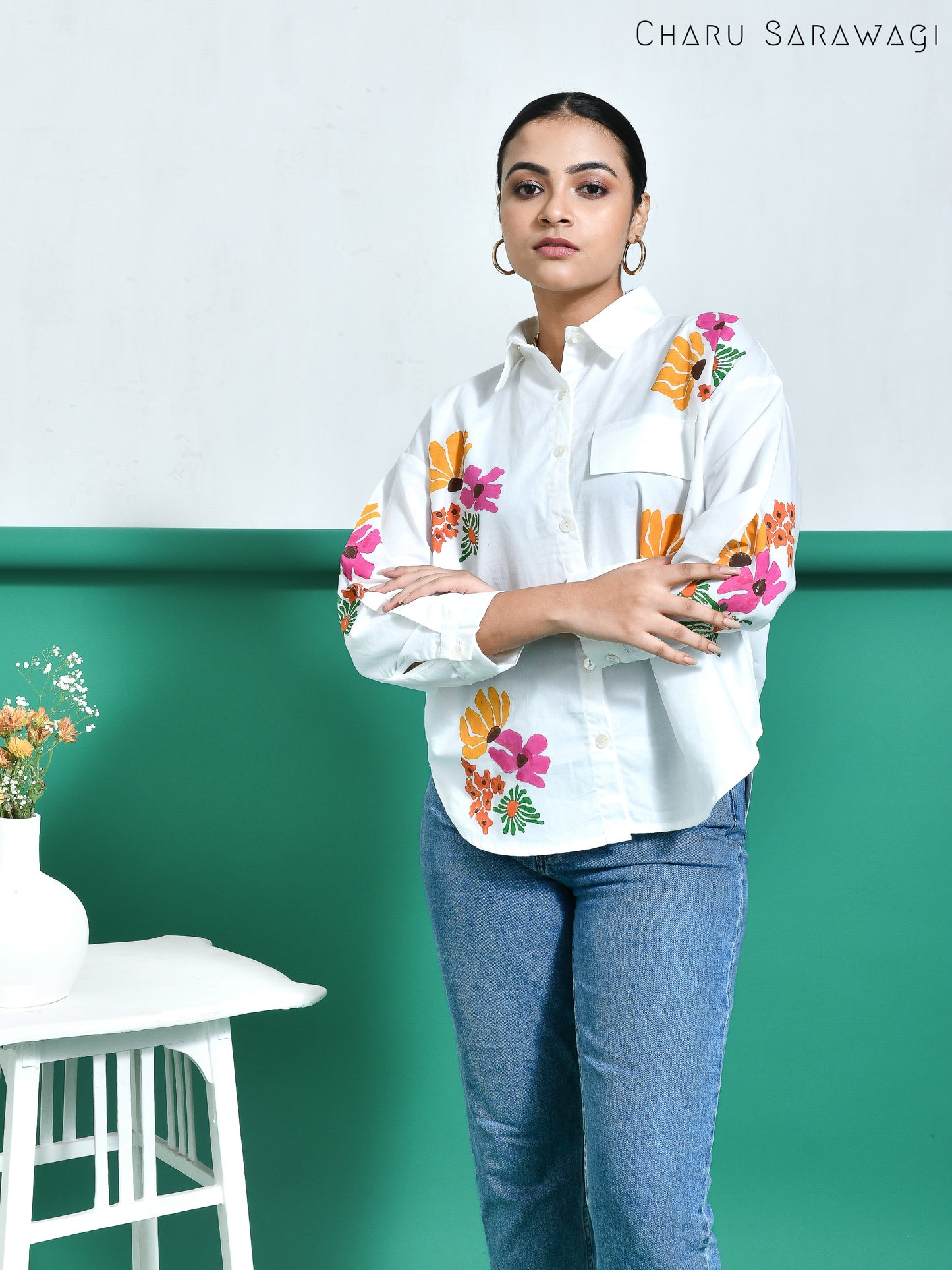 Daisy Shirt (HandPrinted)