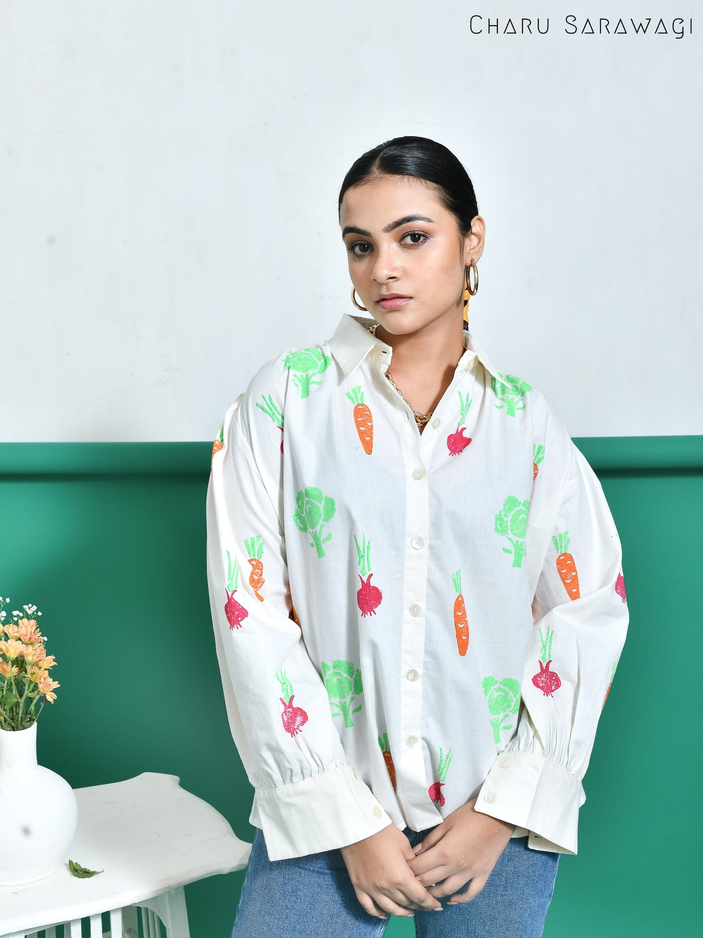 Veggie Shirt (HandPrinted)