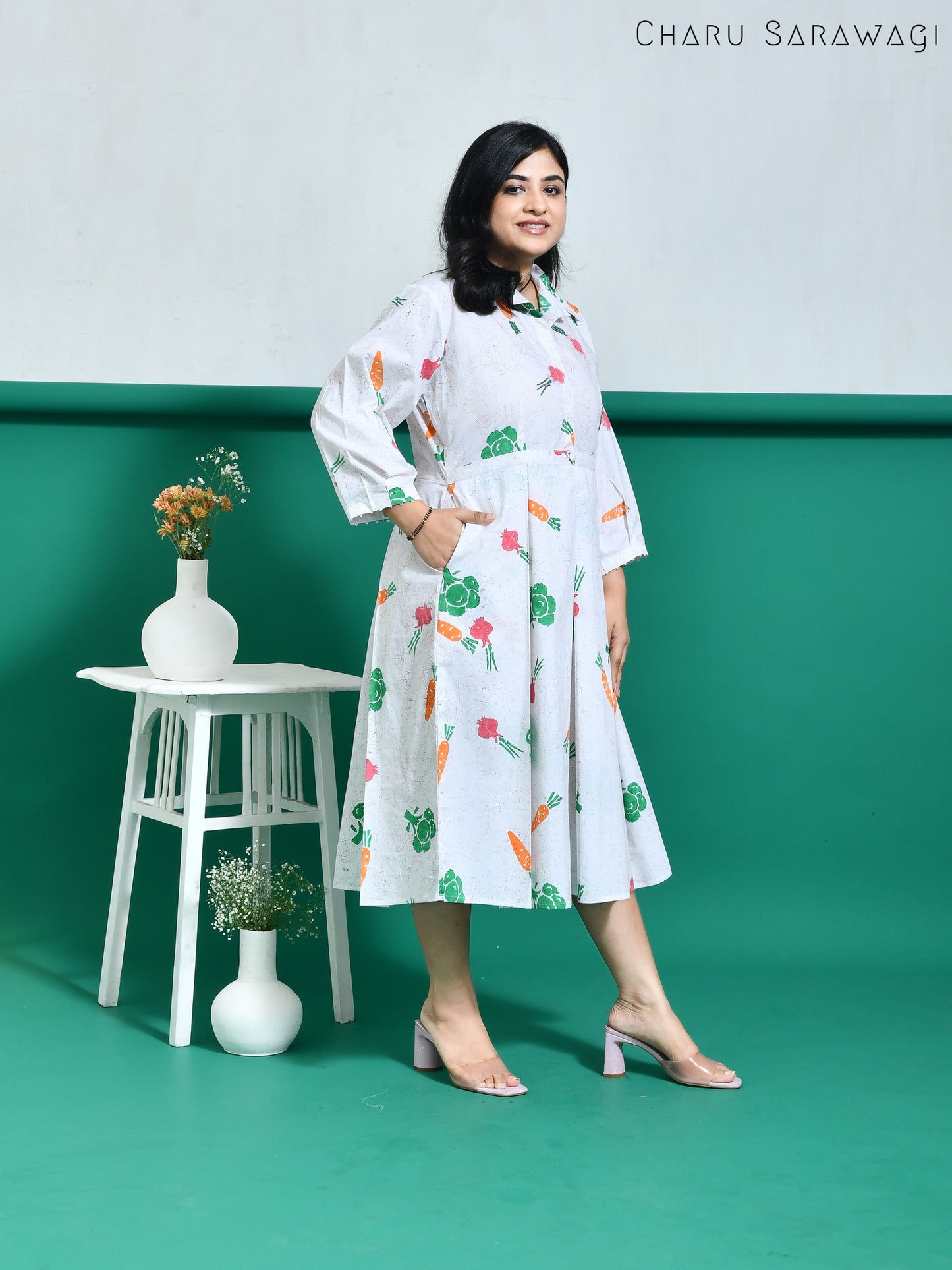 Veggie Dress (HandPrinted)