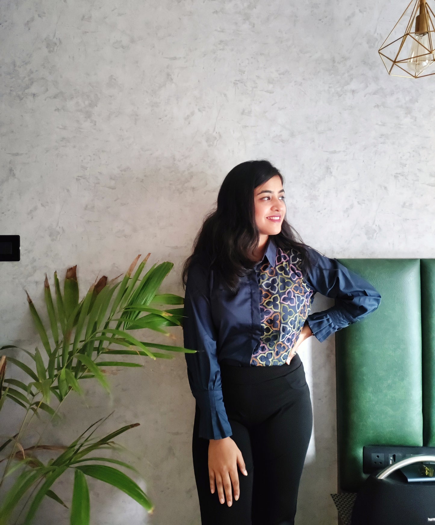 Abstract Floral Shirt
