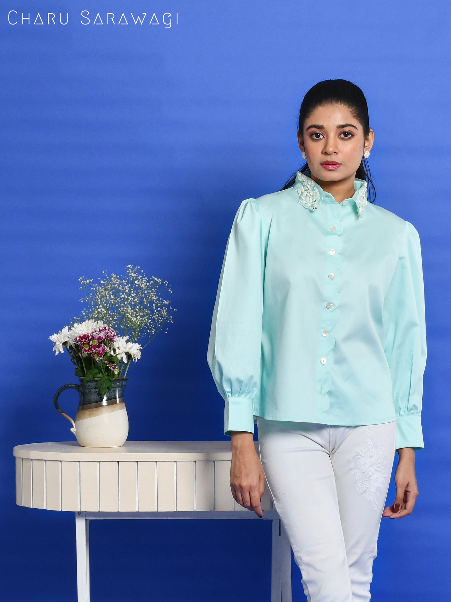 SCALLOP FLORET SHIRT