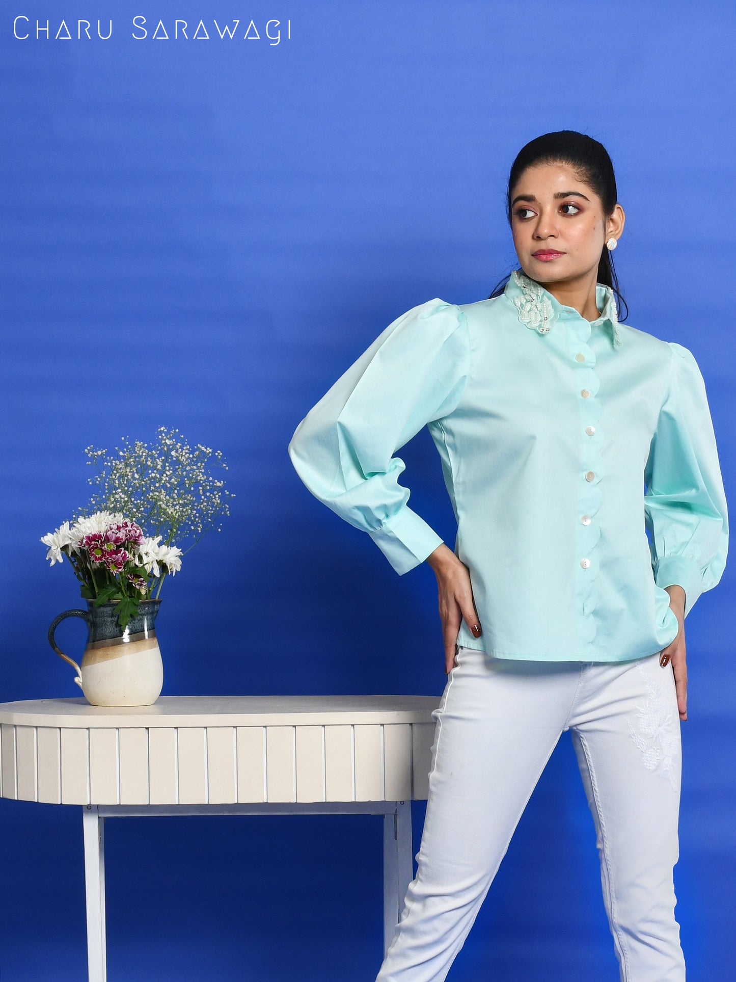 SCALLOP FLORET SHIRT
