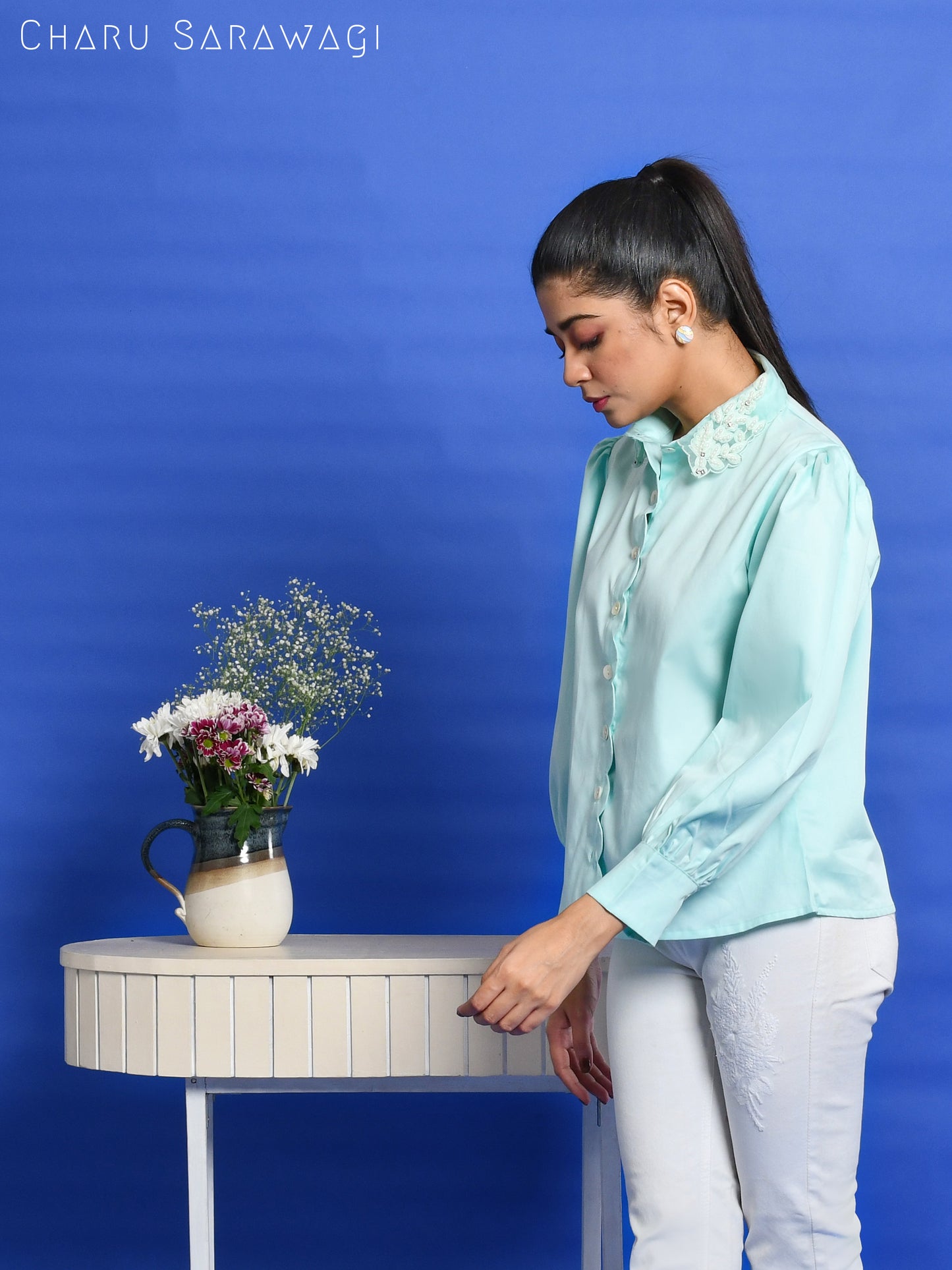 SCALLOP FLORET SHIRT