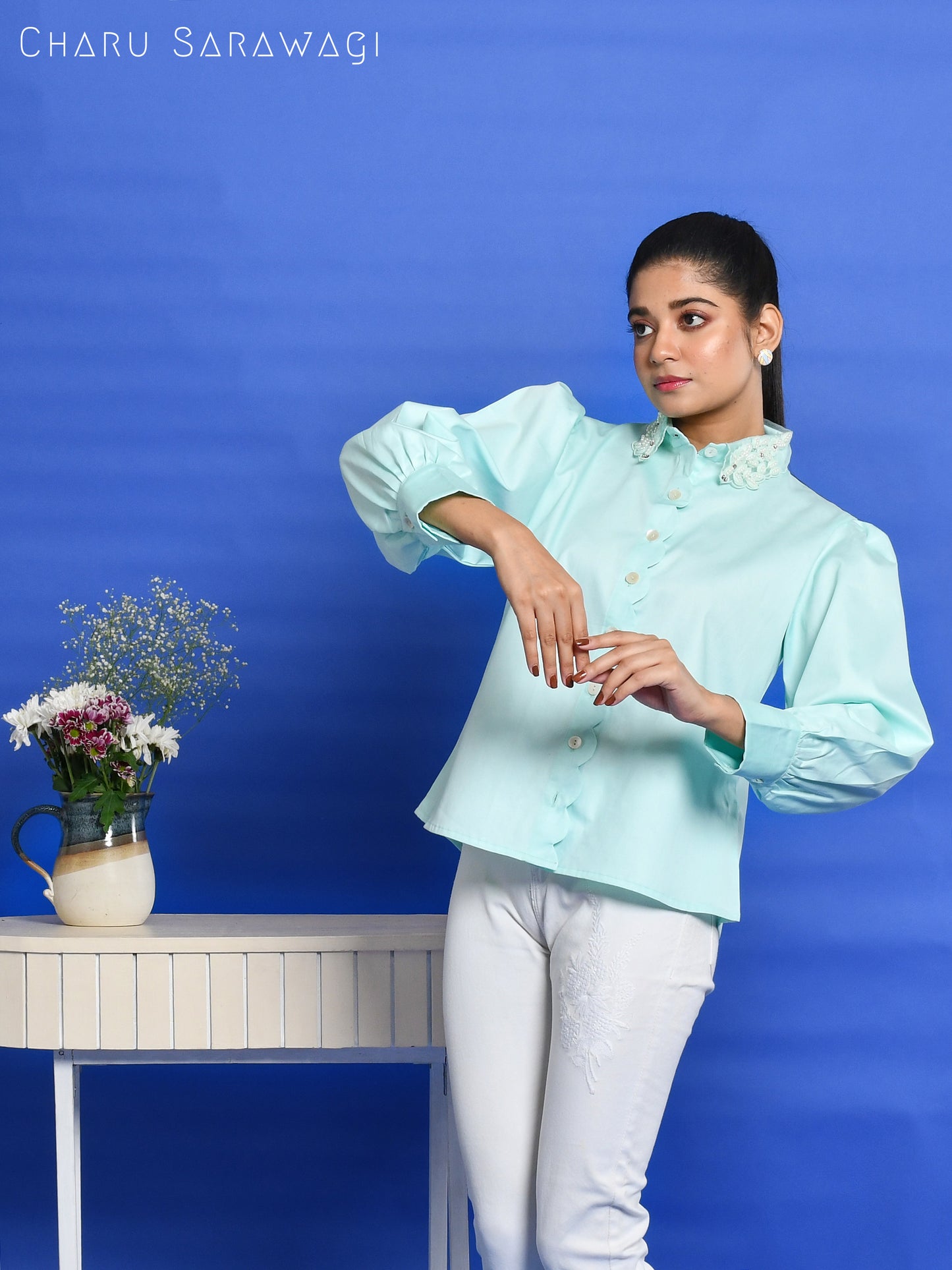 SCALLOP FLORET SHIRT