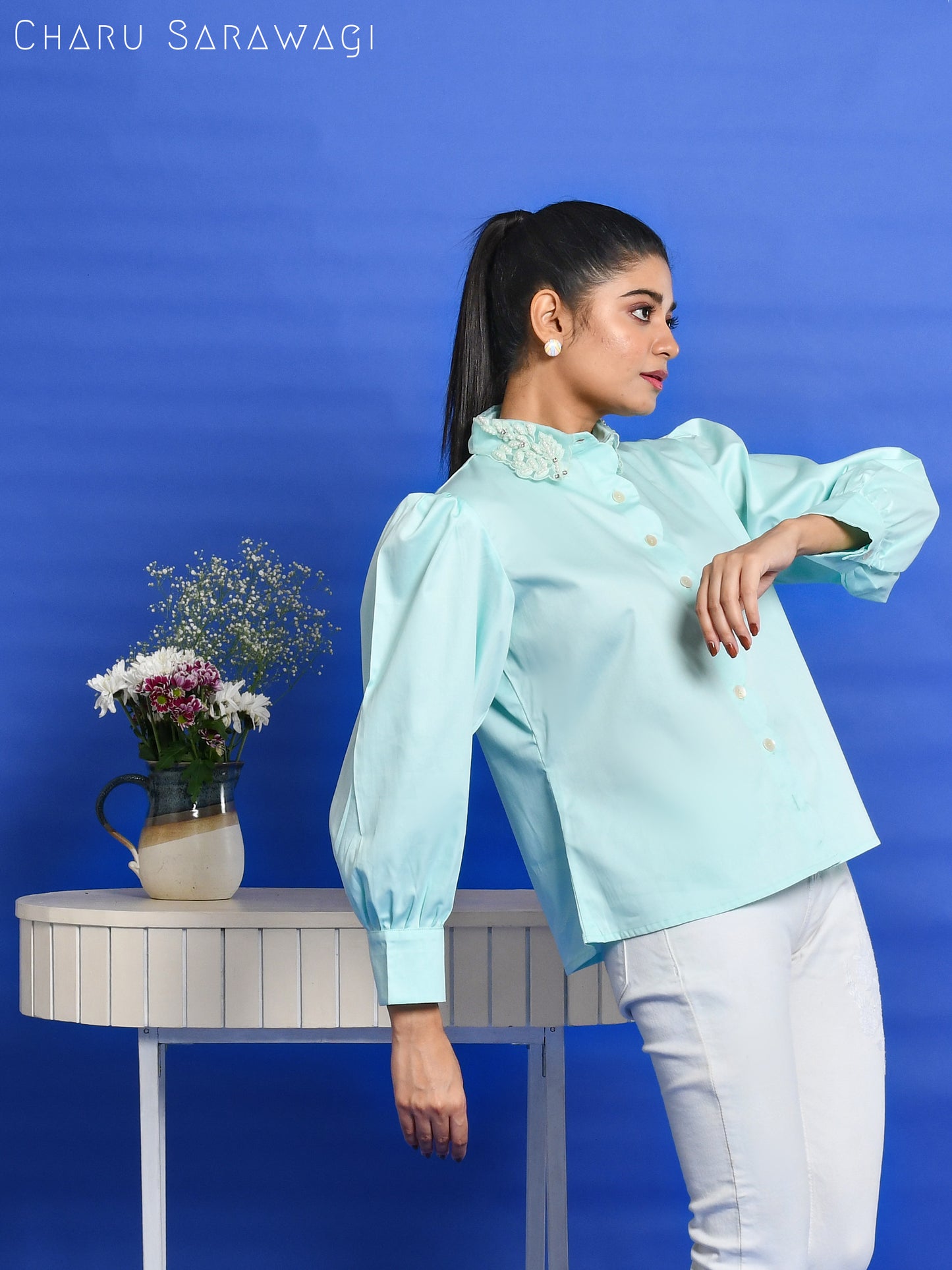 SCALLOP FLORET SHIRT