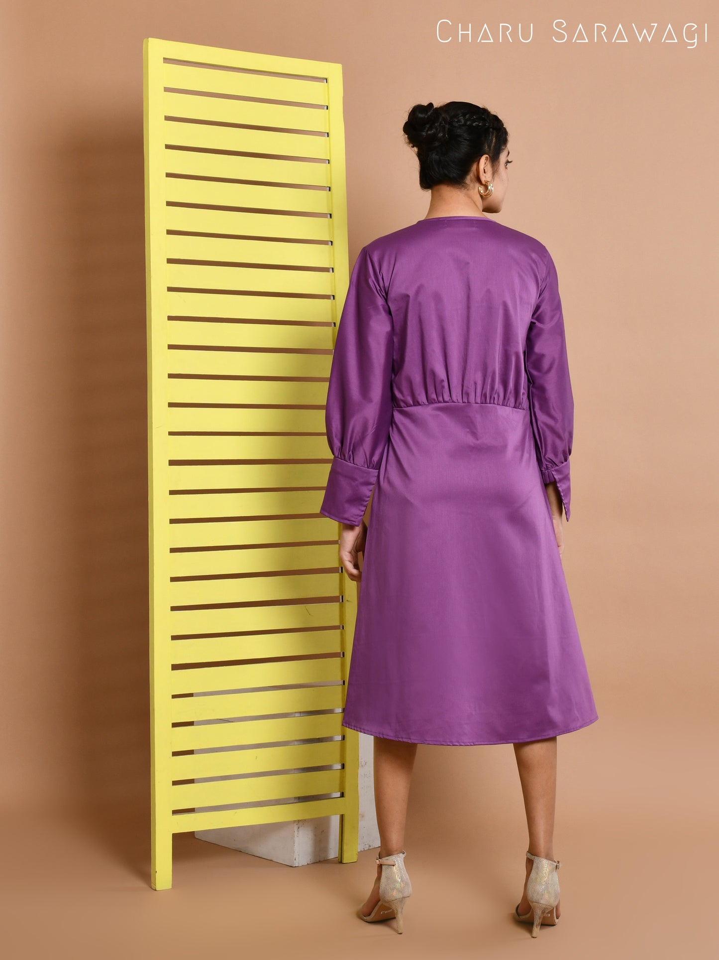 FLOWER APPLIQUE DRESS