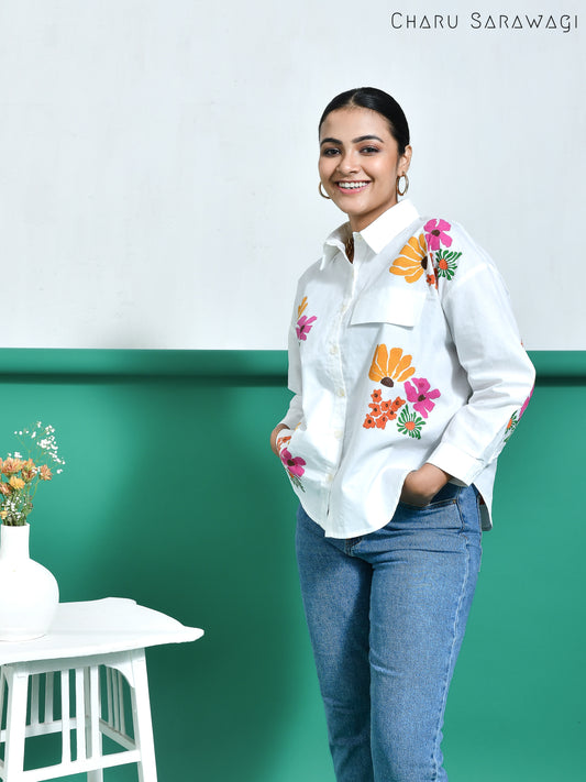 Daisy Shirt (HandPrinted)